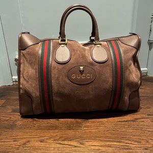 Gucci Suede Wen Neo Vintage Large Duffle bag